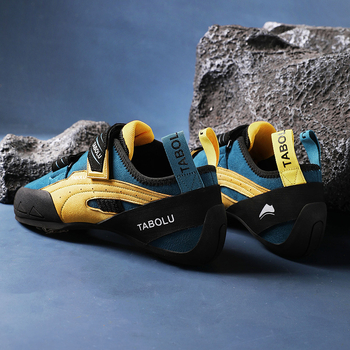 Παπούτσια αναρρίχησης με Velcro κλείσιμο, χαμηλό κόψιμο, διχτυωτό επάνω μέρος, αντιολισθητική εξωτερική σόλα από καουτσούκ