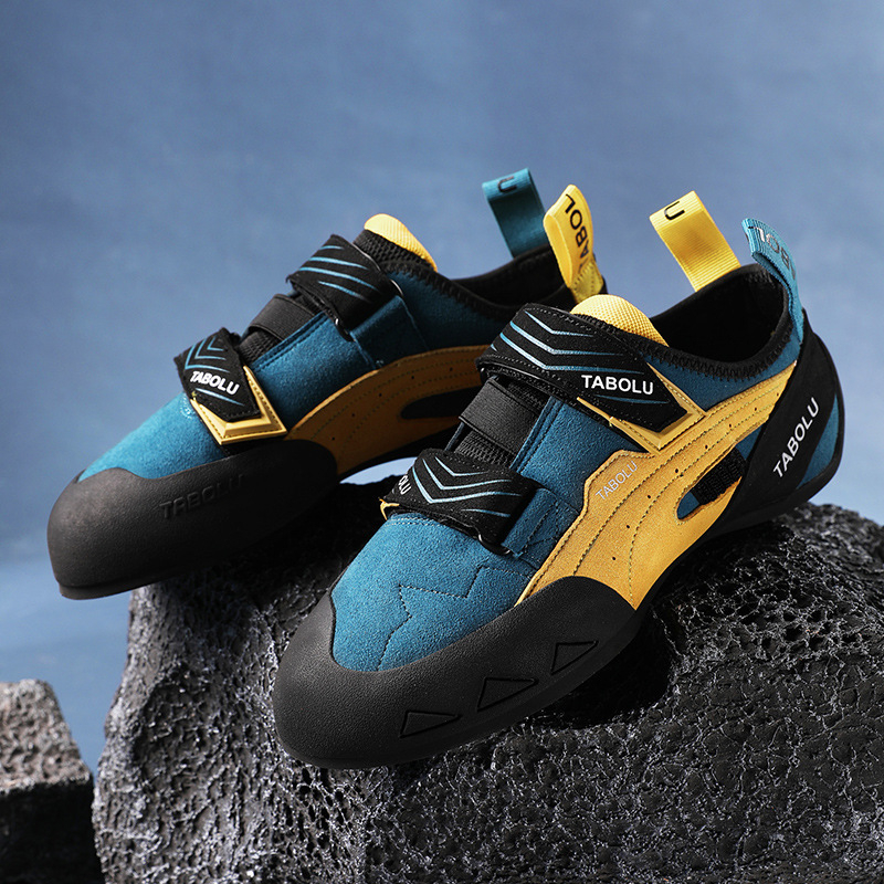 Παπούτσια αναρρίχησης με Velcro κλείσιμο, χαμηλό κόψιμο, διχτυωτό επάνω μέρος, αντιολισθητική εξωτερική σόλα από καουτσούκ