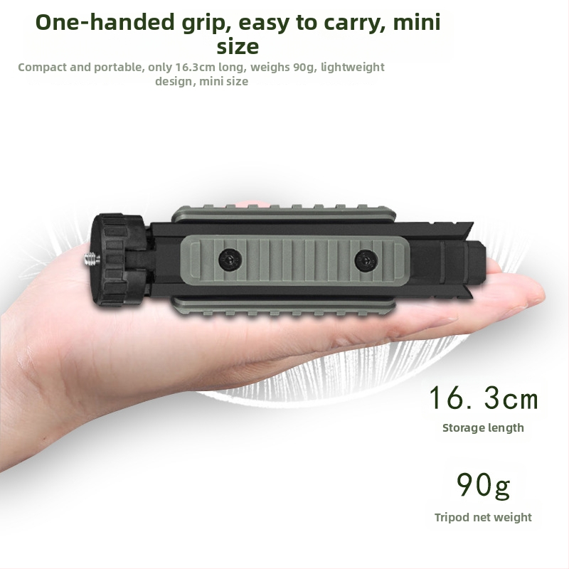 ZJ01 Višestrani tronožni nosač za vanjsku rasvjetu, stolni/ručni način korištenja — pokriće 31–40 m², proširivački adapter, podržava live streaming, fotografiju i projektor