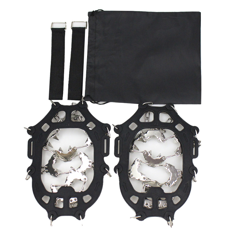 Cramponi din oțel inoxidabil cu 32 dinți pentru zăpadă și gheață – huse antiderapante pentru pantofi