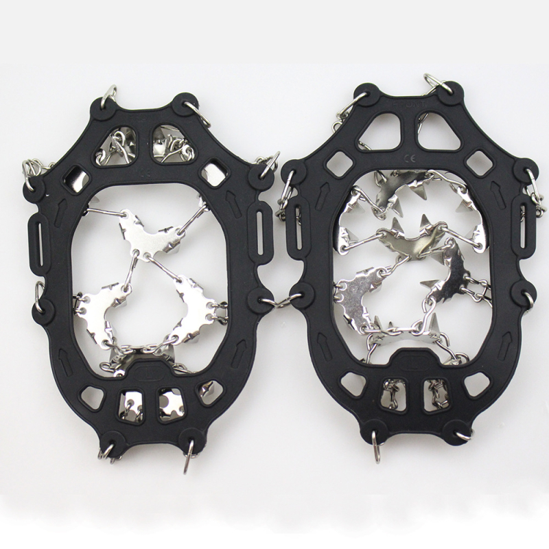 Cramponi din oțel inoxidabil cu 32 dinți pentru zăpadă și gheață – huse antiderapante pentru pantofi