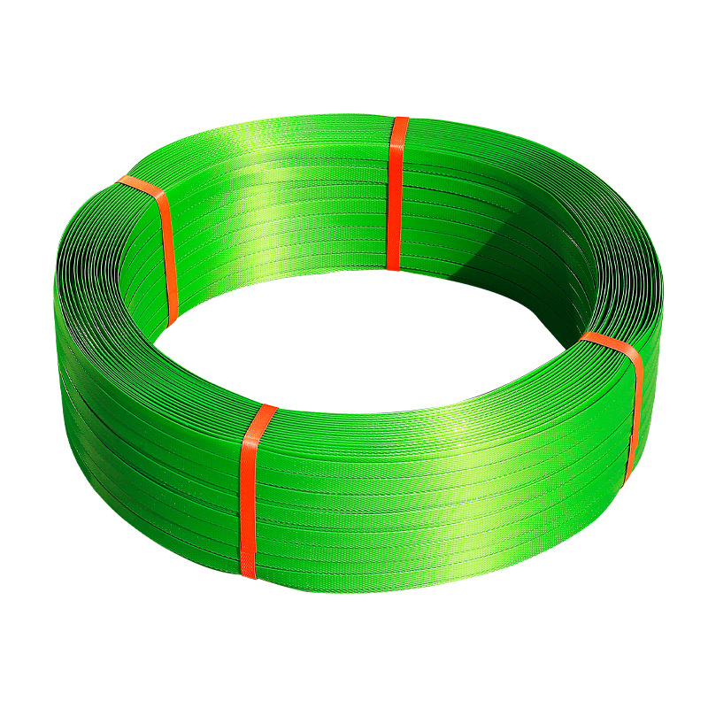 PET traka za pakiranje stroja, visoka napetost 650 kg, širina 16/19 mm, debljina 08/09/10 mm, rola Ø60/Ø40 mm