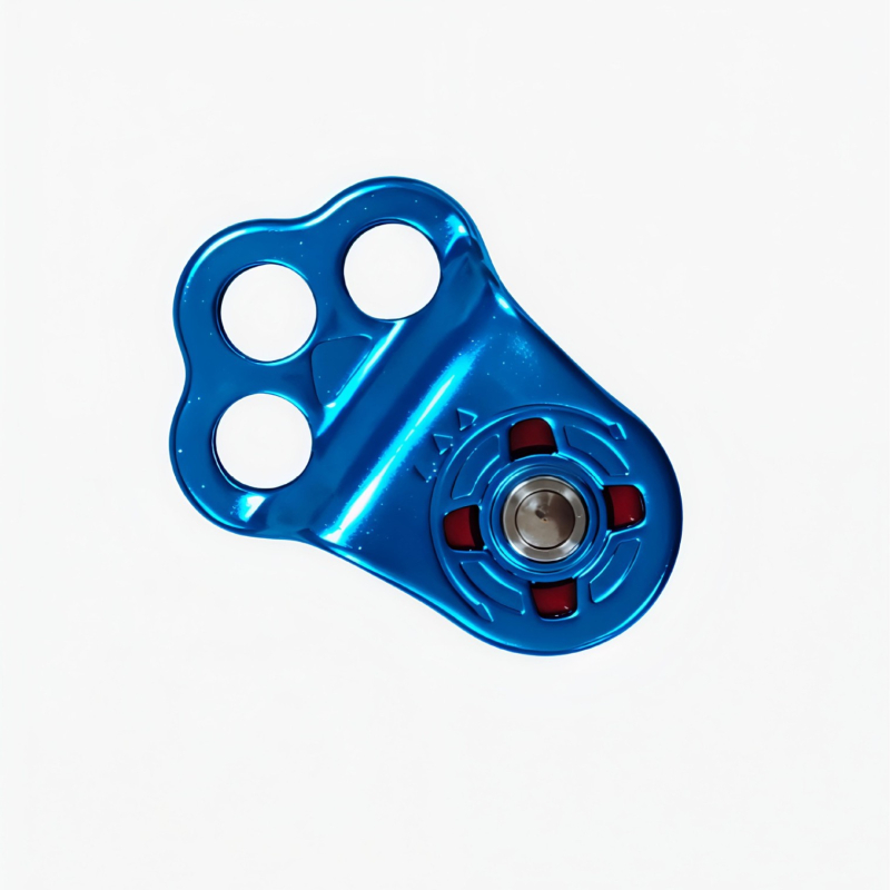 Pulie cu 3 găuri pentru lucru în aer liber la înălțime și alpinism — aluminiu de aviație