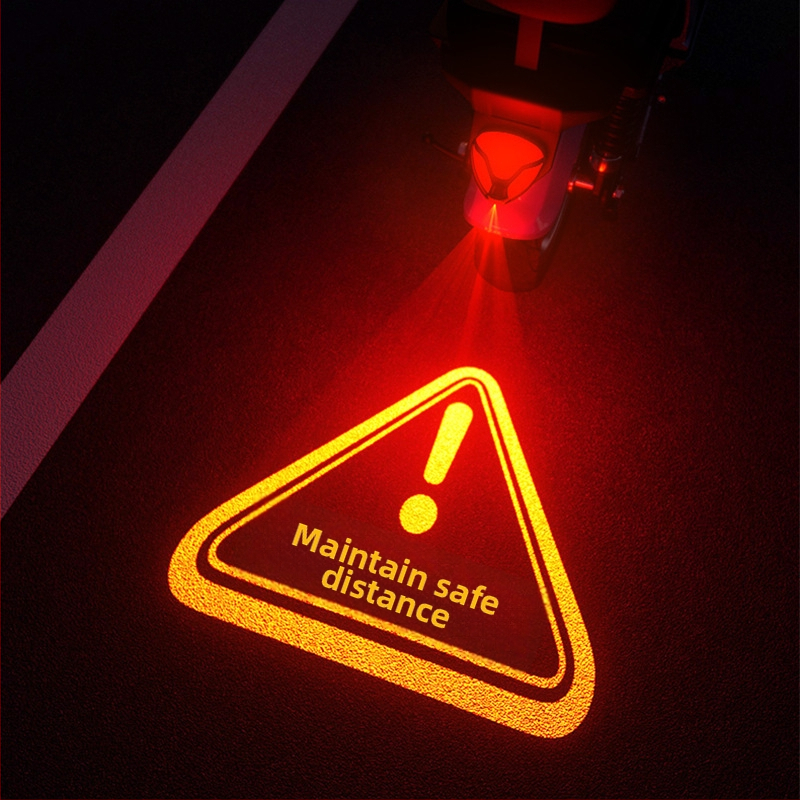 DF-1 projekcijsko stražnje svjetlo za električni motocikl, 12V, 2–10W, ABS+PC