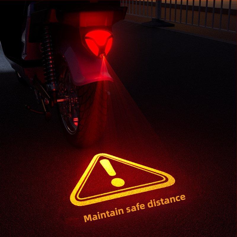 DF-1 projekcijsko stražnje svjetlo za električni motocikl, 12V, 2–10W, ABS+PC