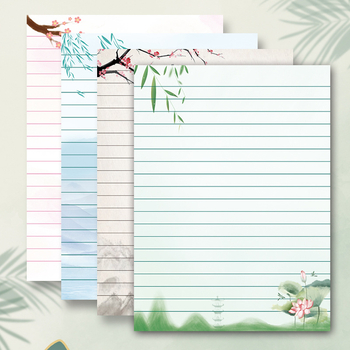 Set de hârtie pentru scris cu plicuri – stil chinezesc vintage pentru scrisori de dragoste scrise de mână