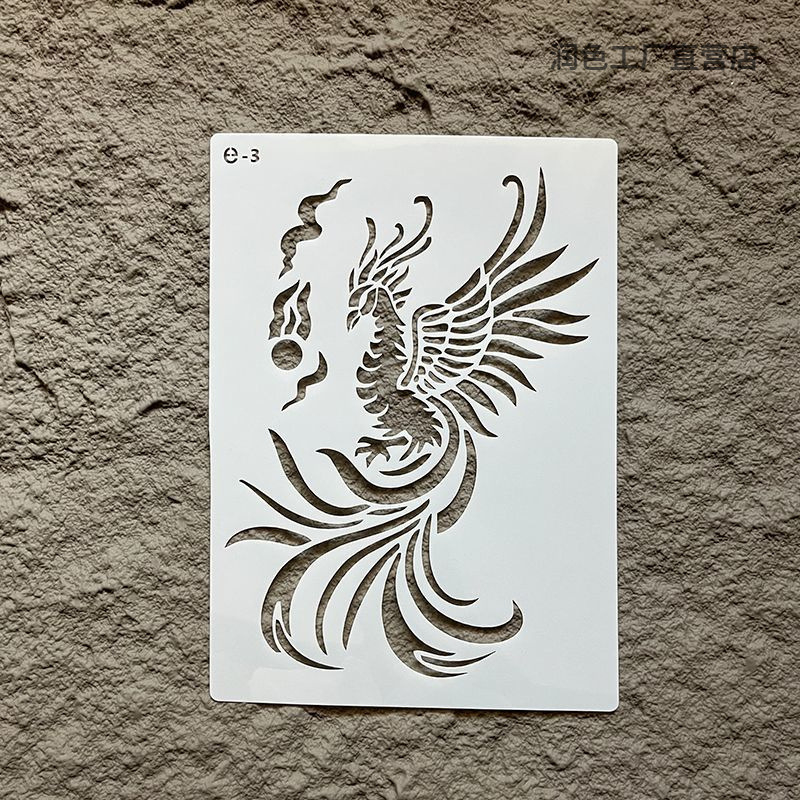 Kit DIY de Pictură cu Folie, Șablon Decupat – Vermilion Bird, Xuanwu, Azure Dragon și White Tiger; Material: Plastic; Brand: Other; Nu este importat; IP autorizat: Nu