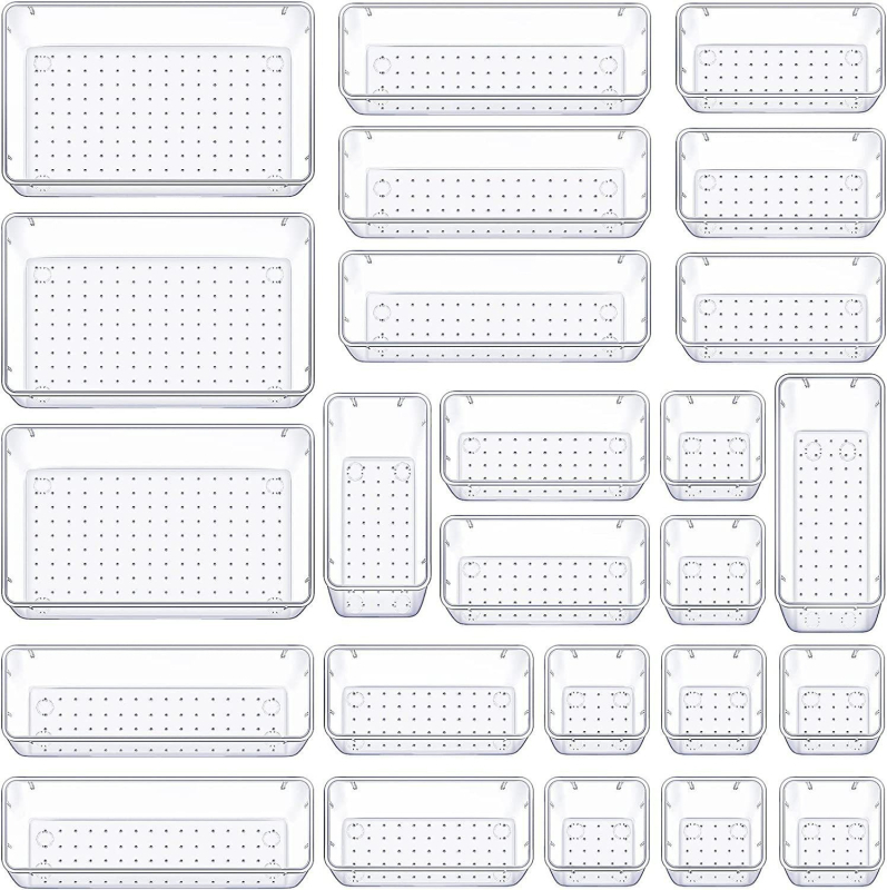 Cutie de depozitare pentru sertar, polistiren, model cu buline, 6810, capacitate 2 L