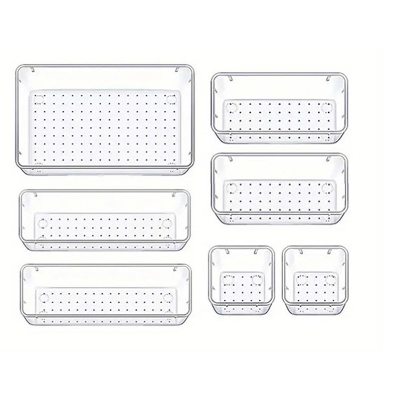 Cutie de depozitare pentru sertar, polistiren, model cu buline, 6810, capacitate 2 L