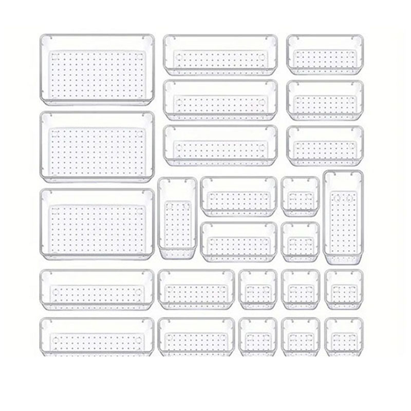 Cutie de depozitare pentru sertar, polistiren, model cu buline, 6810, capacitate 2 L