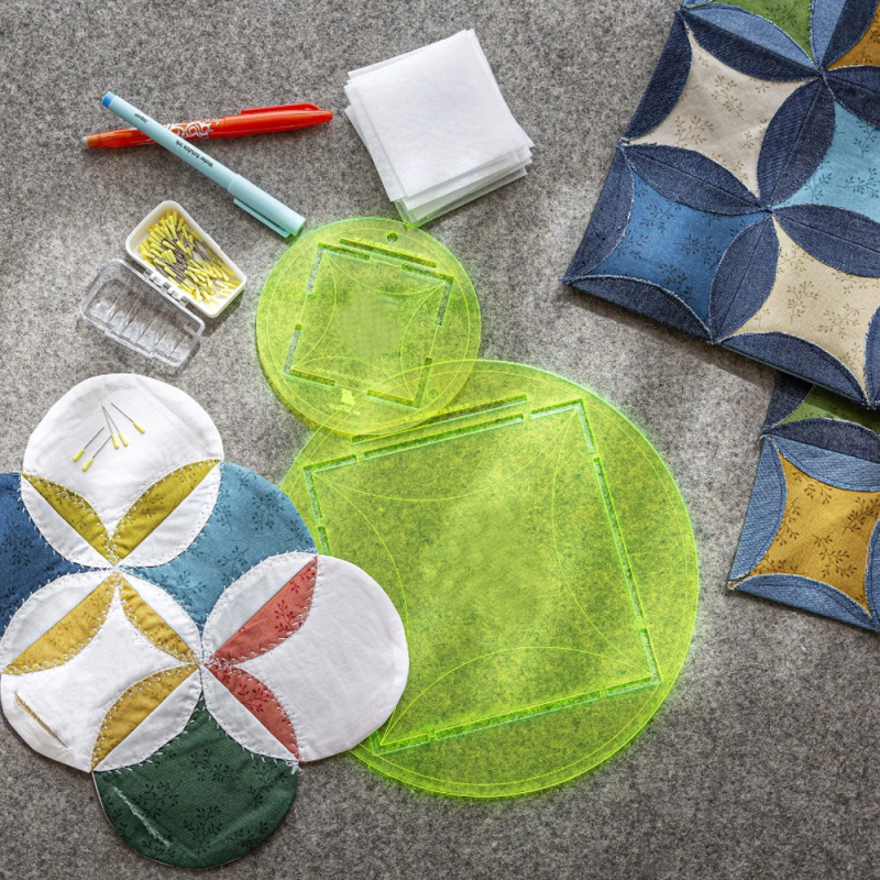 Kružni šablon za quiltanje – akril, DIY šivanje i patchwork set, šifra proizvoda Yx6878797