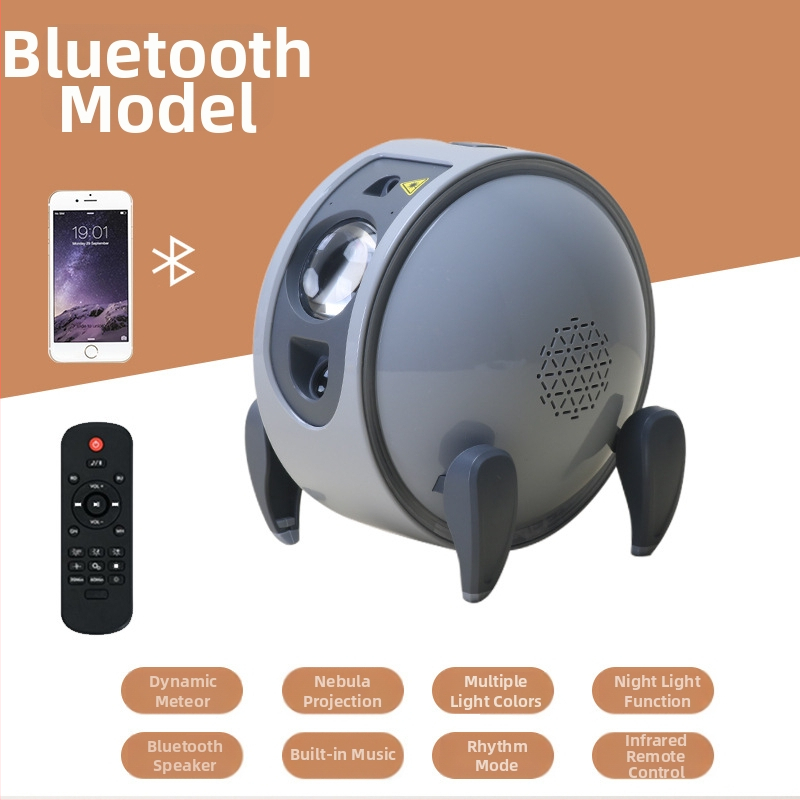 Projektor zvjezdanog neba i galaksije, Bluetooth, ugrađena litijska baterija, bez pametnog upravljanja, postavljanje na stol