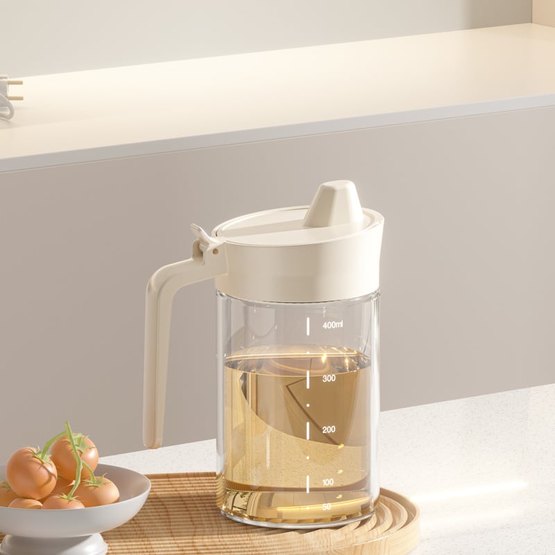 Recipient din sticlă pentru ulei, fără picurare, etanș, capacitate mare, recipient pentru condimente în stil japonez