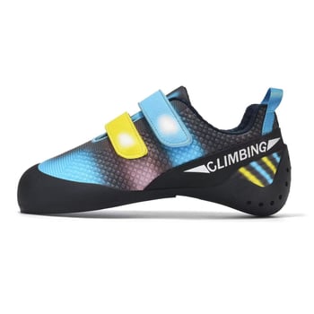 Παιδικά παπούτσια αναρρίχησης για αρχάριους με Velcro κλείσιμο, άνω μέρος από ύφασμα, αντιολισθητική σόλα από καουτσούκ, μεσαία σόλα από καουτσούκ, στρογγυλός μύτης