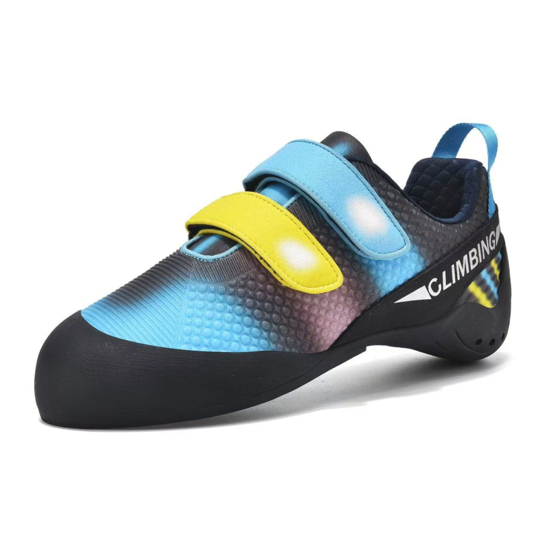 Παιδικά παπούτσια αναρρίχησης για αρχάριους με Velcro κλείσιμο, άνω μέρος από ύφασμα, αντιολισθητική σόλα από καουτσούκ, μεσαία σόλα από καουτσούκ, στρογγυλός μύτης