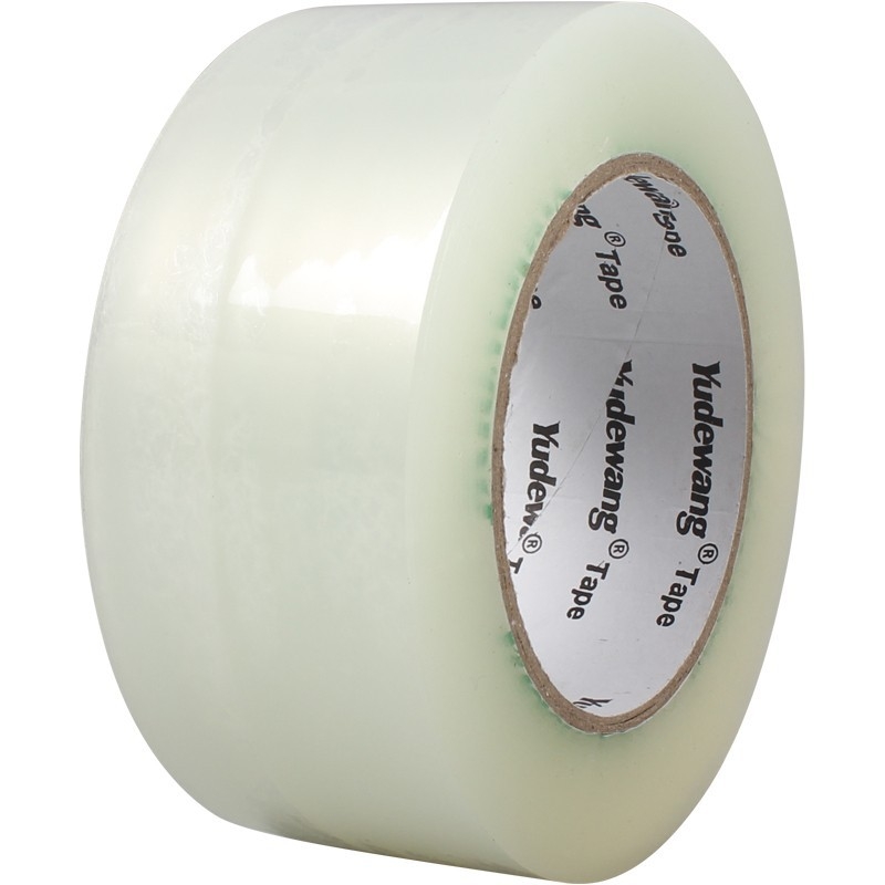 Bandă de ambalare transparentă – film BOPP, lățime 35–60 mm, lungime 100 m, grosime 52 μm, adeziv cu presiune