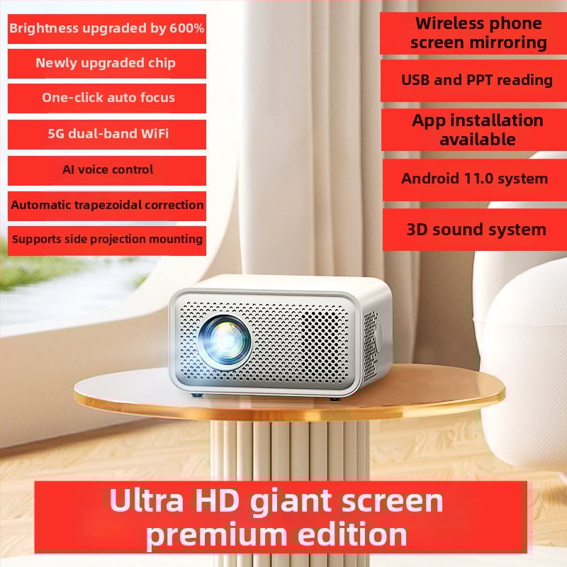 Projektor Full HD 1080p za kućno kino, spavaću sobu i studentski dom