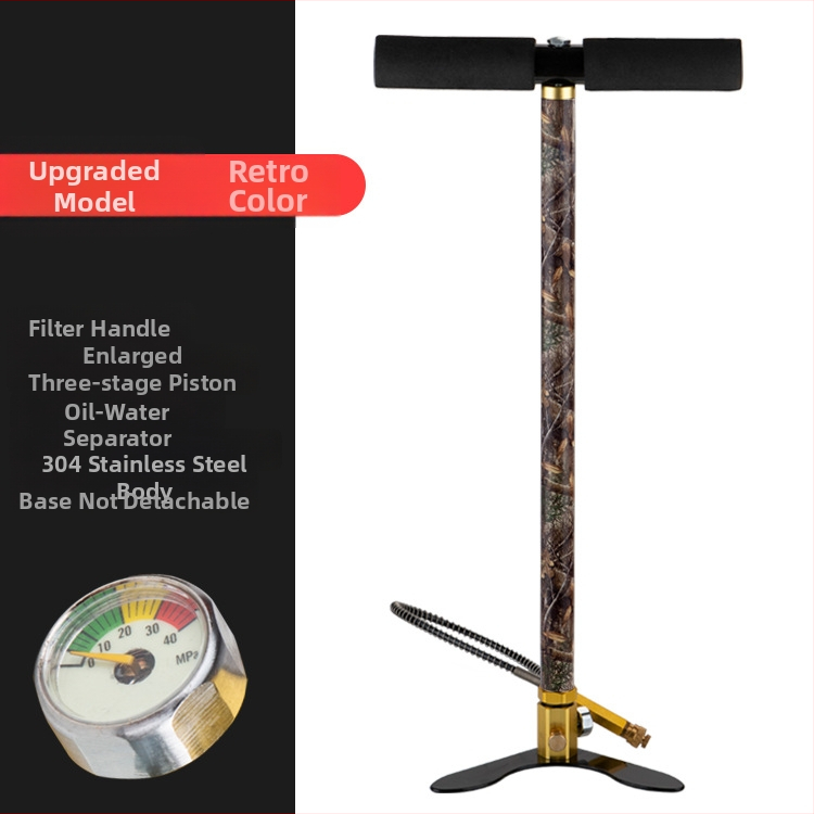 Ručna pumpa visokog tlaka, aluminijsko kućište, 30 MPa, s uključenim crijevom, za male automobile