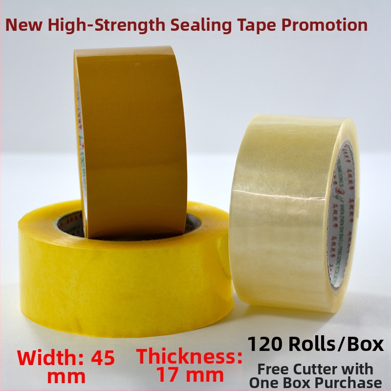 Baolifeng baliaca páska, priehľadná, BOPP základ, membrána 28 μm, lepidlo citlivé na tlak, viskozita 50U