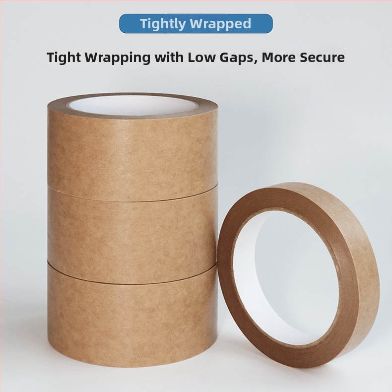 Matná páska z kraft papiera s gumovým lepidlom na báze hot-meltu, hrúbka 130, kraft podklad, odolná voči vlhkosti, vhodná na uzatváranie a balenie, silná priľnavosť