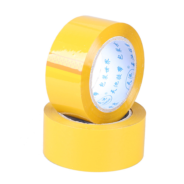 Tianchi опаковъчна лента, дебелина на филма 50U, базов материал Bopp, температурна устойчивост 80°C (дългосрочно) / 90°C (краткосрочно), предназначена за опаковане