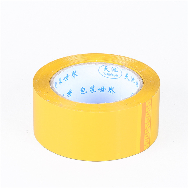 Tianchi опаковъчна лента, дебелина на филма 50U, базов материал Bopp, температурна устойчивост 80°C (дългосрочно) / 90°C (краткосрочно), предназначена за опаковане