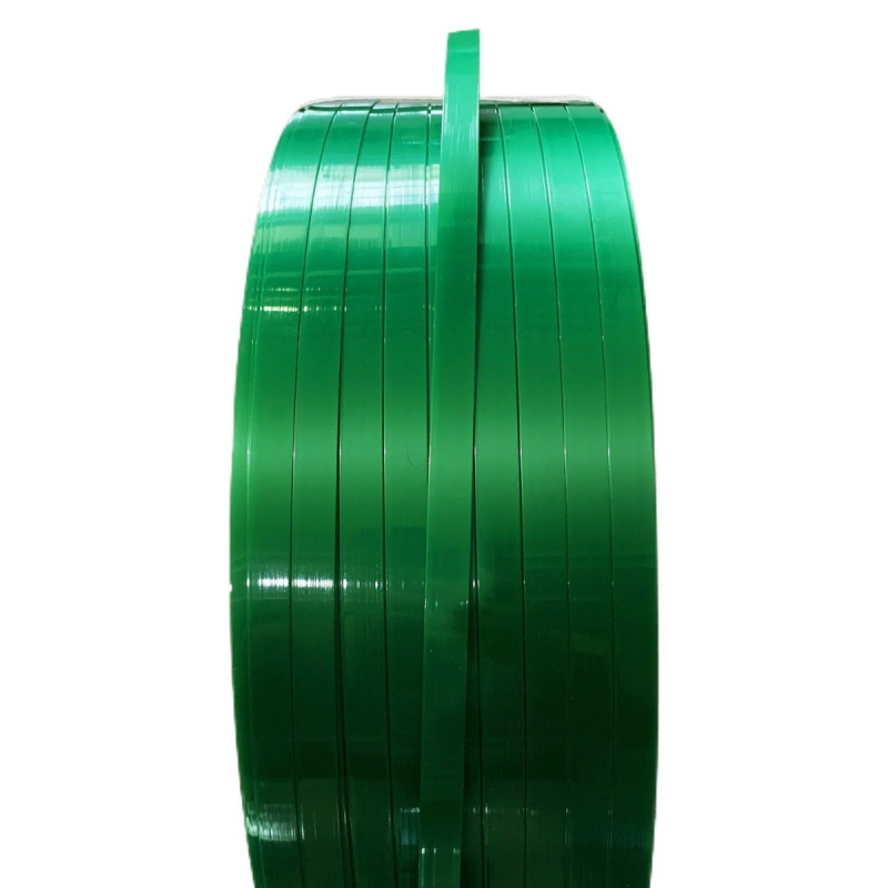 Zeleni prozirni PET remen za pakiranje, 16 mm x 0,8 mm, automatsko pakiranje