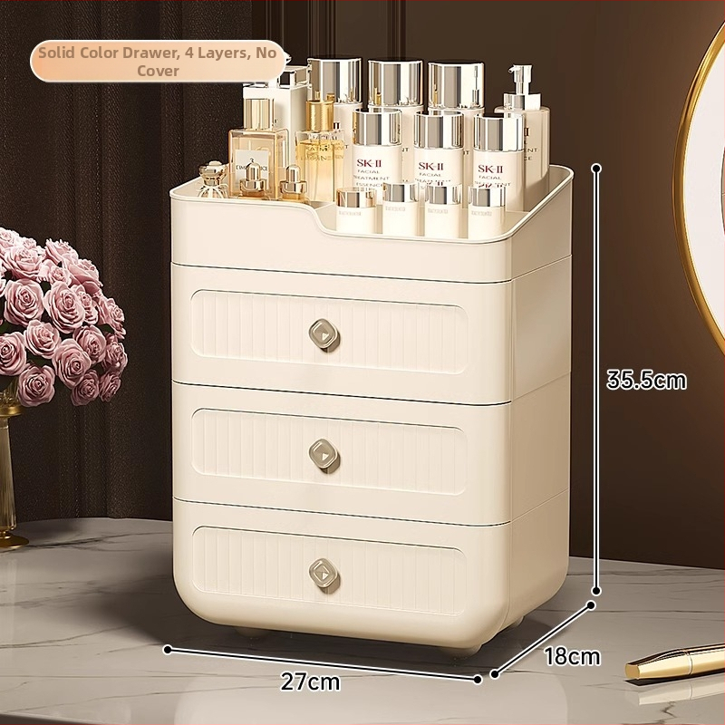 Stolni organizator za ruževe i kozmetiku, plastični, velik kapacitet, otporan na prašinu
