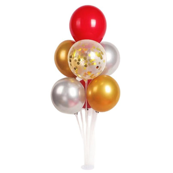 Stojak za balone na stol – plastični, unutarnja upotreba, sportski događaji