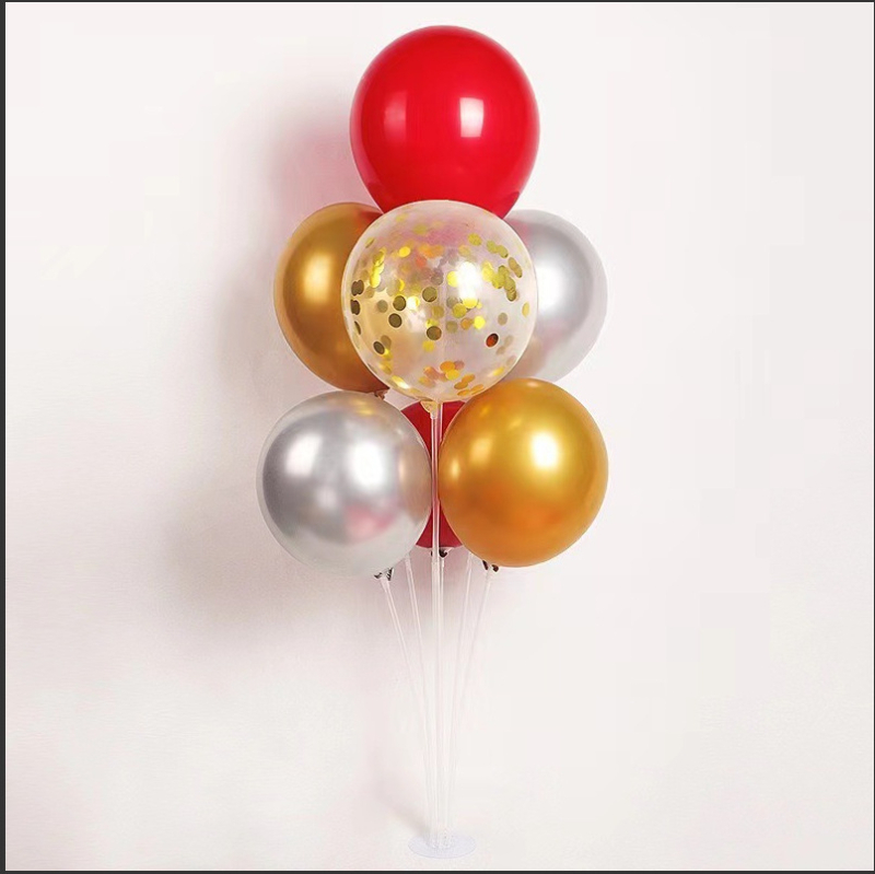 Stojak za balone na stol – plastični, unutarnja upotreba, sportski događaji