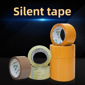 Iroda csomagoló szalag – alacsony zajszintű, átlátszó záró szalag, 50 μm vastagság, 48 mm szélesség, 100 m hossz, BOPP film, vízbázisú ragasztó