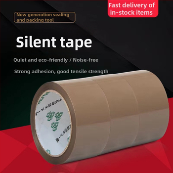 Iroda csomagoló szalag – alacsony zajszintű, átlátszó záró szalag, 50 μm vastagság, 48 mm szélesség, 100 m hossz, BOPP film, vízbázisú ragasztó