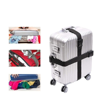 Mufeng curea pentru bagaje cu cataramă încrucișată – curea de călătorie din nylon, extensibilă MF-260104