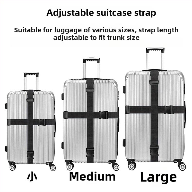 Mufeng popruh na batožinu so skríženou sponou – nylonový cestovný pás, rozšíriteľný MF-260104