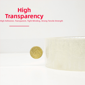 Balící páska s BOPP filmom, vodou založené lepidlo (hrúbka: 52; teplotná odolnosť: -20 až 40 °C; priľnavosť: silná)