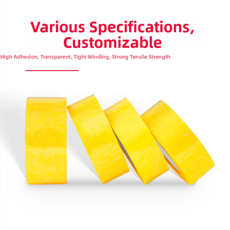 Balící páska s BOPP filmom, vodou založené lepidlo (hrúbka: 52; teplotná odolnosť: -20 až 40 °C; priľnavosť: silná)