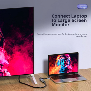 Audio i video pretvarač — 8K60Hz Ultra HD konverter za projekciju zaslona, model 8K60Hz Ultra HD screen projection converter, kompatibilan s laptopom/Desktopom/TV