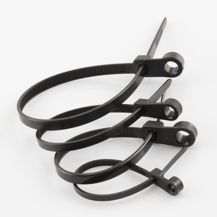 Νάιλον δέσιμο καλωδίων με σταθερή κεφαλή, στρογγυτές οπές και οπές για βίδες • 94V2 φλόγας