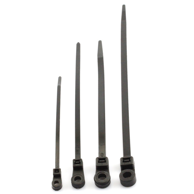 Νάιλον δέσιμο καλωδίων με σταθερή κεφαλή, στρογγυτές οπές και οπές για βίδες • 94V2 φλόγας