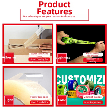 Páska na balenie s BOPP filmom 52 μm, lepidlo citlivé na tlak, pre logistické balenie a elektronický obchod, teplotný rozsah -30°C až 120°C.