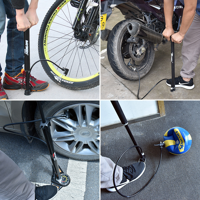 Ručna pumpa za bicikl - prijenosna, 0,6 kg, duljina 32–58 cm, 120–160 psi, kompatibilna s ventilima Presta/Schrader/Dunlop