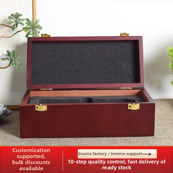 Box na mikrofón z borovice, ručne vyrezávaný, retro dizajn, Jia Jie