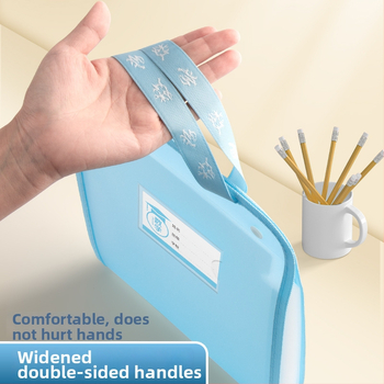 A4 organizér na skúškové papiere – plastový, priehľadný, 13 priečok (Model: A4, Žiadne logo)