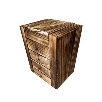 Drevená šperkovnica z prírodného dreva s gravírovaním a personalizáciou, viacvrstvové usporiadanie šperkov
