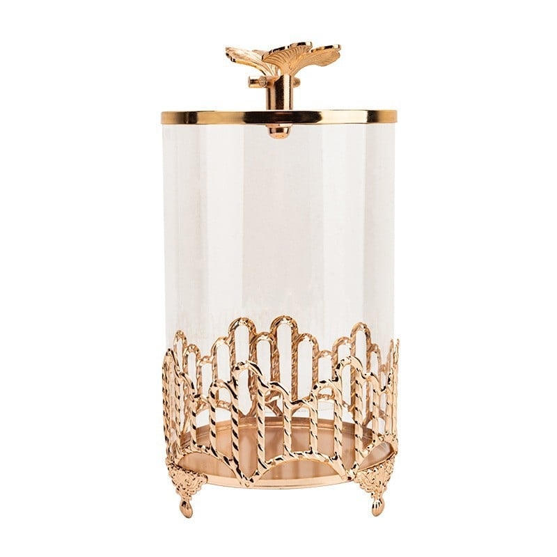 LUBINSKI Borcan pentru afișarea etichetelor de trabucuri – aliaj zinc + sticlă, stil simplu, cod produs YJA-13049