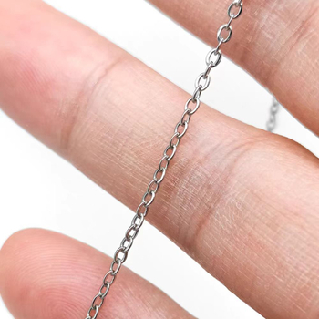Lanac od titanijevog legura u obliku O s križnim dizajnom, elektroplatinirani nakit za DIY