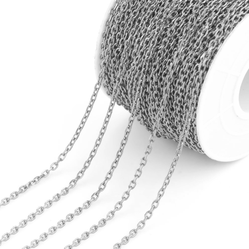 Lanac od titanijevog legura u obliku O s križnim dizajnom, elektroplatinirani nakit za DIY
