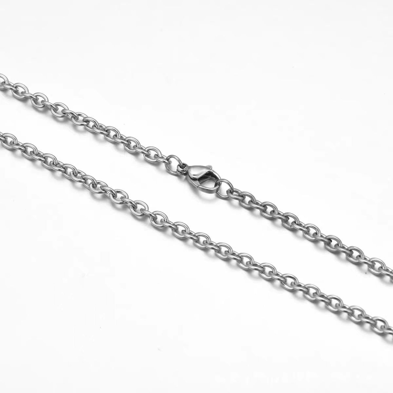 Lanac od titanijevog legura u obliku O s križnim dizajnom, elektroplatinirani nakit za DIY