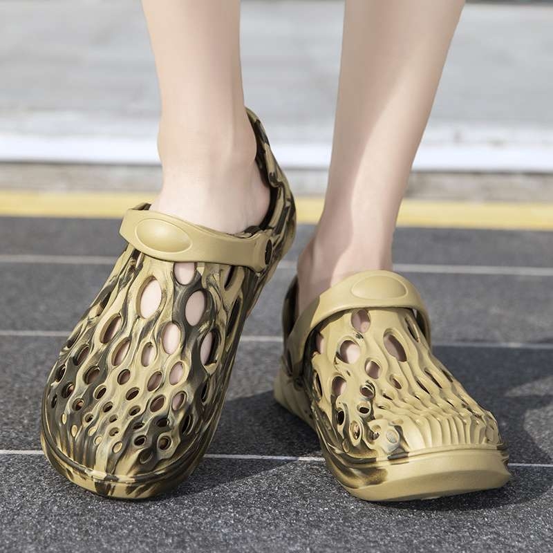 Sandale Baotou pentru bărbați din EVA - respirante, antiderapante, cu închidere slip-on