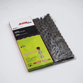 Meiya Αλυσίδα ποδηλάτου — Συμβατότητα με MTB 18/21 ταχύτητες και Δρόμου 6/7 ταχύτητες; 116L, Ατσάλι, εφελκυστική αντοχή 800 kN